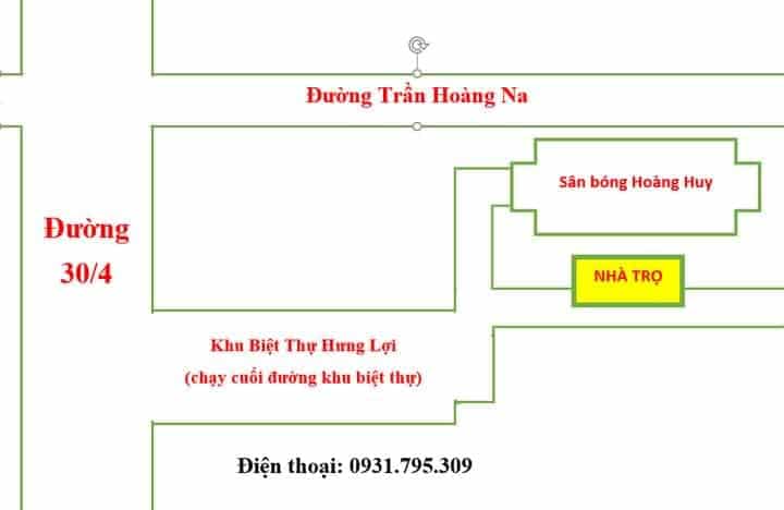 Nhà trọ đường 30/4, Tầm Vu Cần Thơ giá 1tr8