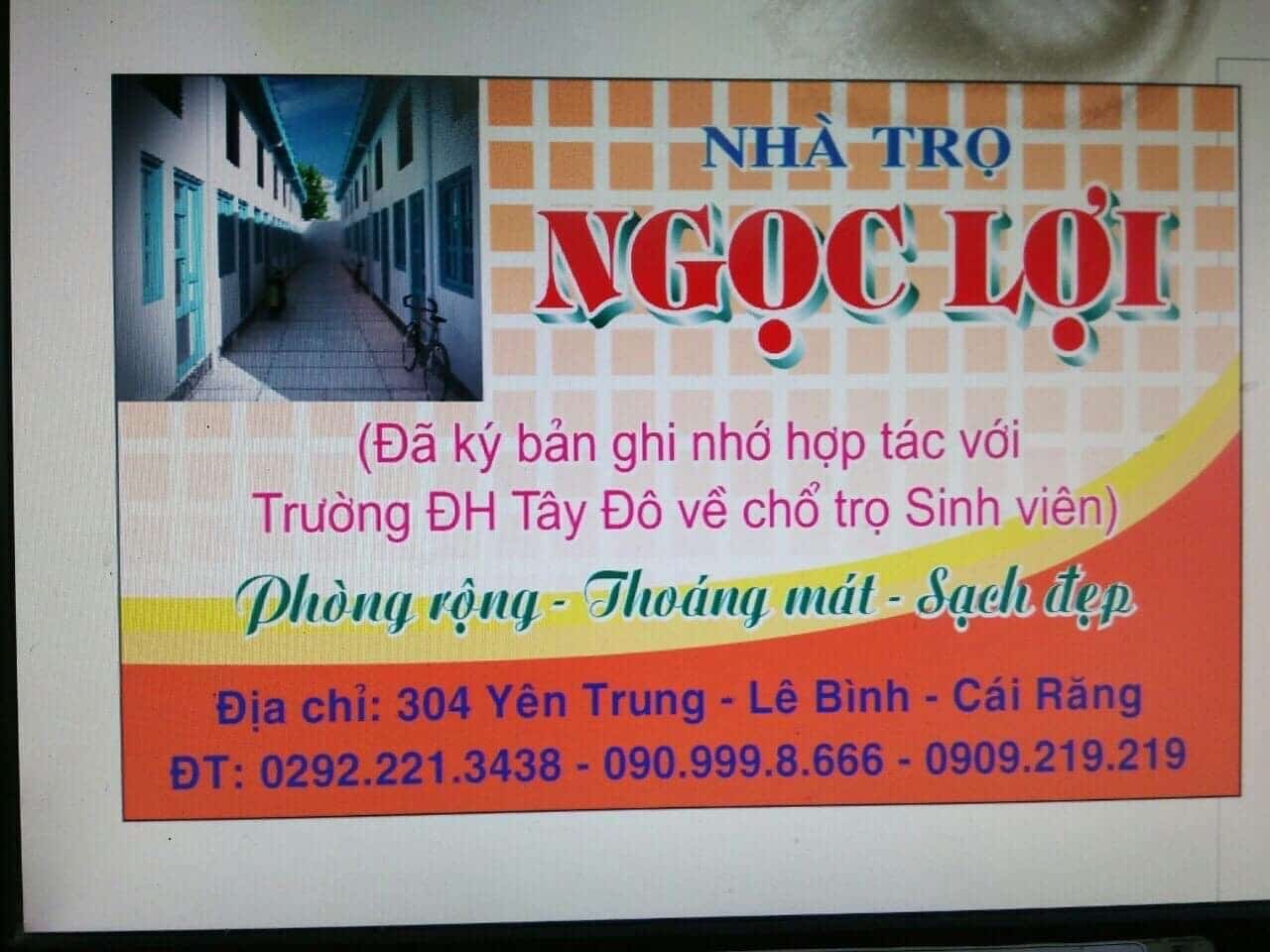 Nhà trọ giá rẻ gần Đại học Tây Đô giá 800k